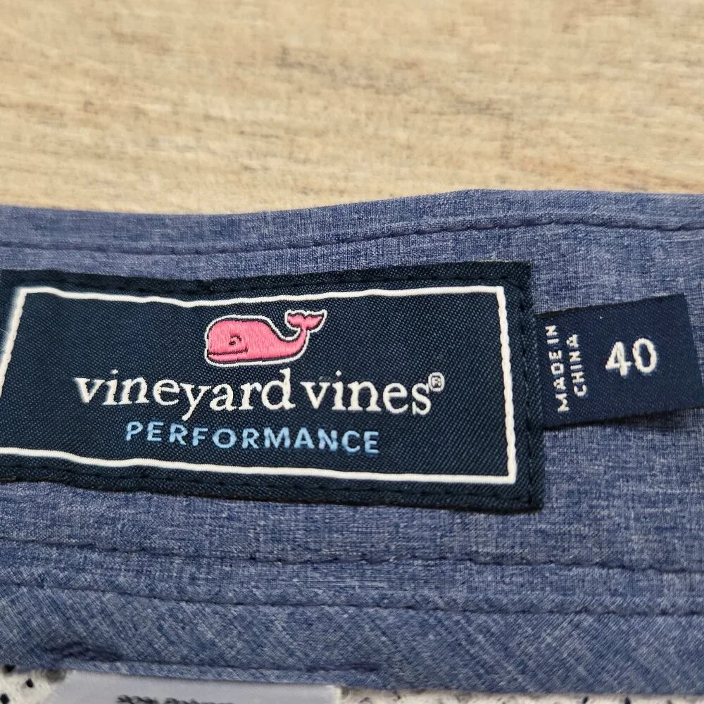 Vineyard Vine‎ Breaker Shorts Men Blue Performance Stretch Golf Activewear 40